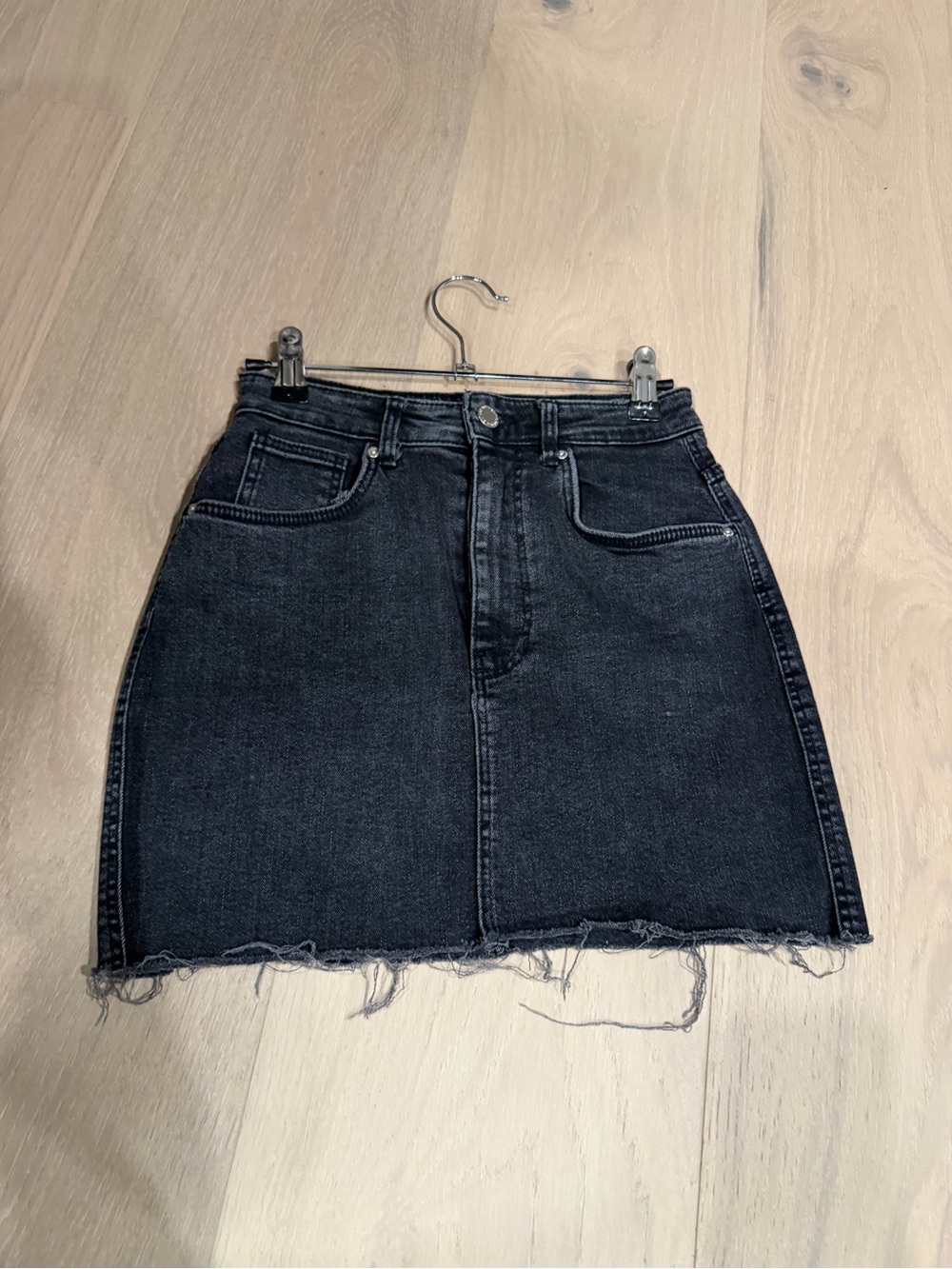 Denim mini skirt